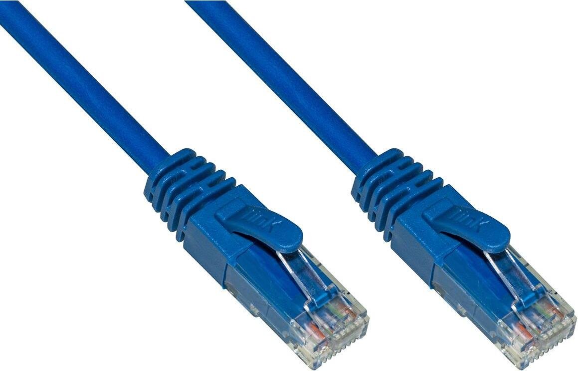 LINK LK6AU020B Kabel sieciowy niebieski 50 m Cat6a U/UTP (UTP)