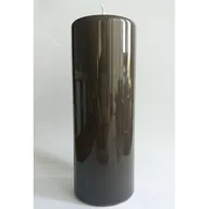 Świece - Świeca klasyczna pieńkowa 20 x 7 cm lakier czarna - miniaturka - grafika 1