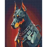 Zabawki kreatywne - Ideyka Diamentowa mozaika - Wierny strażnik 40x50cm - miniaturka - grafika 1