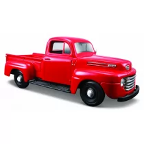 Model kompozytowy Ford F1 pickup 1948 czerwony 1/25 Maisto - Kolekcjonerskie modele pojazdów - miniaturka - grafika 1