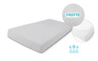 Prześcieradła - Prześcieradło 60x120 nieprzemakalne frotte jasnoszare Matex - miniaturka - grafika 1