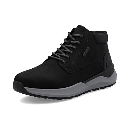 Rieker Męskie buty sznurowane 06001, czarne, 47 EU, czarny, 47 EU