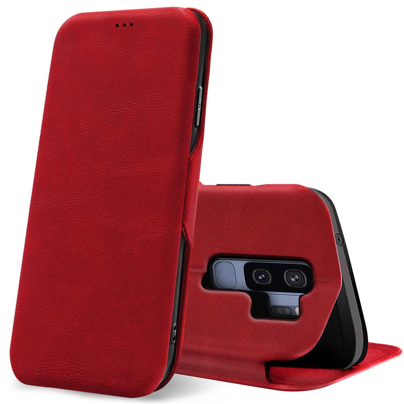 Etui z klapką do Samsung Galaxy S9 Plus Etui Book Cover na telefon komórkowy z miejscem na kartę Etui ochronne Premium