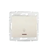 Wyłączniki światła i elektryczne - Kanlux Łącznik zwierny "dzwonek" z LED LOGI 02-1080-103 kr 25135 - miniaturka - grafika 1