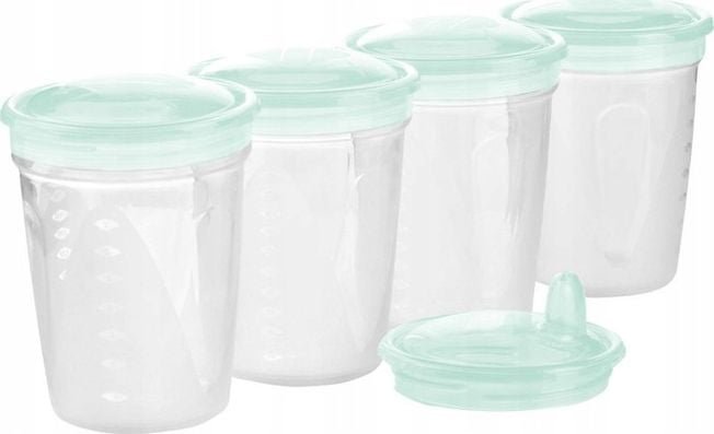 BabyOno Pojemniki do przechowywania i mrożenia pokarmu z ustnikiem