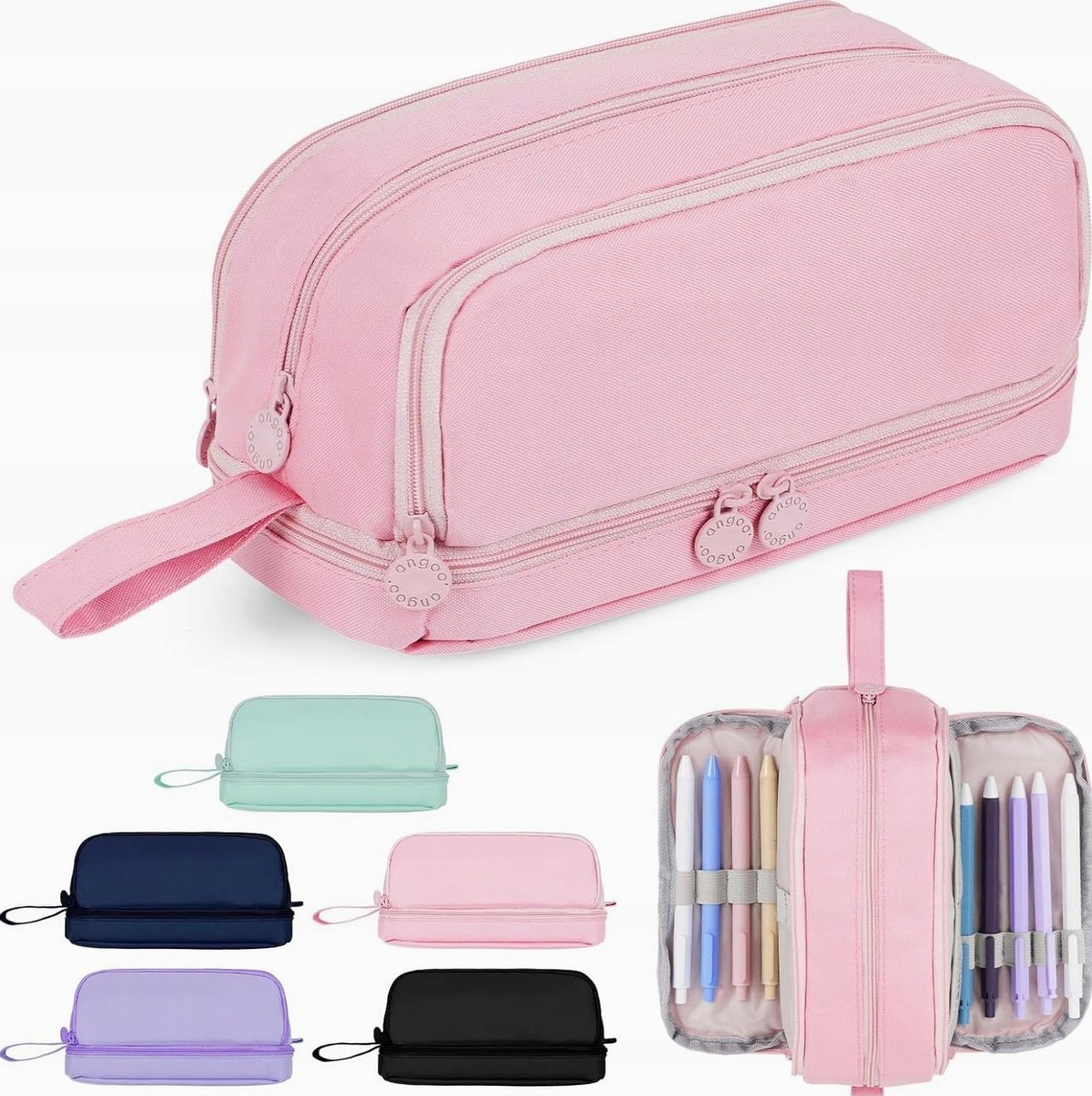 ORGANIZER 22X9.5X10CM SZKOLNY DUŻY PRAKTYCZNY ETUI UCHWYT