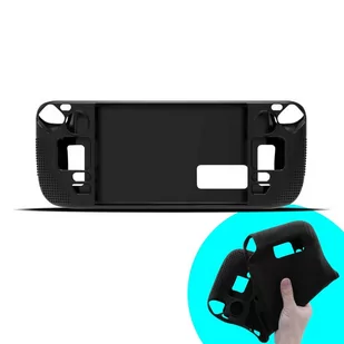 Pancerne etui ochronne silikonowe PGTECH TPU Case do konsoli do Steam Deck Czarne + Szkło - Akcesoria do Nintendo - miniaturka - grafika 4