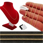 Biżuteria dla dzieci - ZŁOTY ŁAŃCUSZEK PANCERKA DELIKATNY PR. 925/585 14K - miniaturka - grafika 1