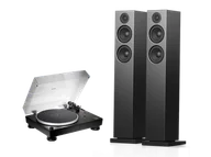 Zestawy stereo - Audio-Technica AT-LP5X (czarny) + A38 (czarny) - miniaturka - grafika 1