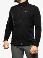 Bluzy sportowe męskie - Bluza polarowa Vaude Rosemoor Fleece Jacket II - black - miniaturka - grafika 1
