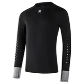 Koszulki sportowe męskie - Koszulka dziecięca AYCANE Blade Hybrid Base Layer Long Sleeve Youth Black M - miniaturka - grafika 1