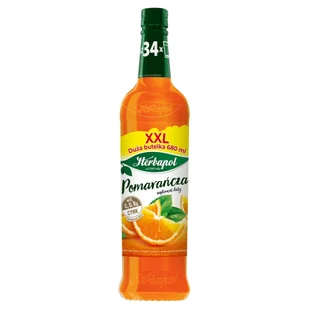 HERBAPOL Syrop owocowy o smaku pomarańczowym z witaminą C, D, B6 i Cynk, 680ml - Syropy i koncentraty owocowe - miniaturka - grafika 1
