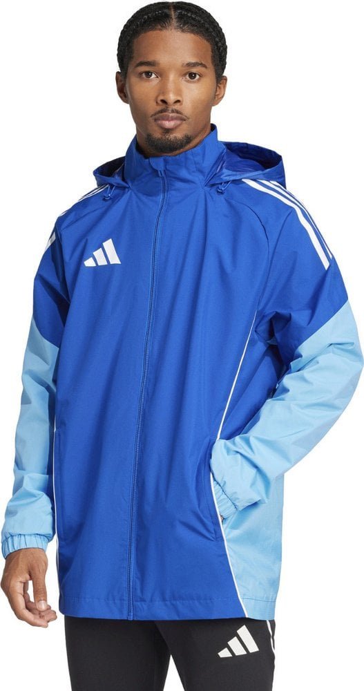 Kurtka męska Adidas Kurtka męska Tiro 25 Competition All-Weather niebieska JI8930 XL