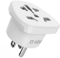 Akcesoria podróżnicze - Adapter podróżny SBS US - uniwersalny - biały - miniaturka - grafika 1