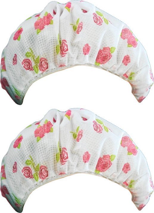 Maximex Siatka na włosy do spania, 2 sztuki, Ø 34 cm, różany wzór