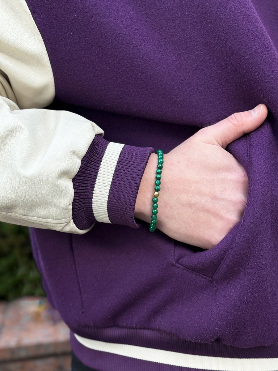 Bransoletka Męska Malachit I Hematyt