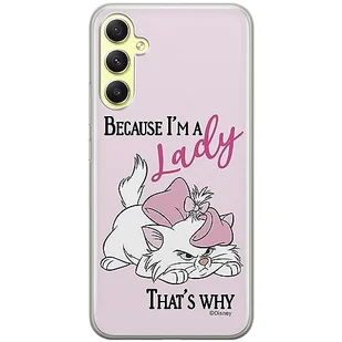 Etui Marie 004 Disney Nadruk pełny Różowy Producent: Samsung, Model: A34 5G - Etui i futerały do telefonów - miniaturka - grafika 1