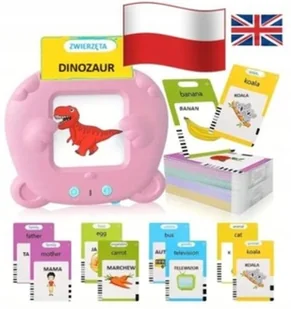 Czytnik Kart Do Nauki słówek POLSKI i ANGIELSKI 448 SŁÓW TRZY TRYBY JĘZYKÓW - Zabawki interaktywne dla dzieci - miniaturka - grafika 1