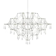 Lampy sufitowe - Lampa wisząca Efesos 108870 LED 25W 3000K do salonu przezroczysta stalowa - miniaturka - grafika 1