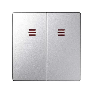 Kontakt Simon KONTAKT_SIMON Klawisz podwójny DETAIL 82 Aluminium 82027-93 - Klawisze i ramki - miniaturka - grafika 1