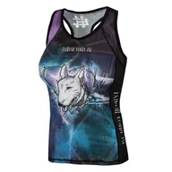Kimona, stroje i obuwie - Tank Top fitness damski EXTREME HOBBY BULTERIER BLACK techniczny - miniaturka - grafika 1