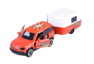 MAJORETTE FRENCH TOUCH LAND ROVER DEFENDER 90 + PRZYCZEPA 1:64 212055014 - Samochody i pojazdy dla dzieci - miniaturka - grafika 1