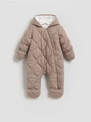 Kombinezony dla dzieci - Reserved - Kombinezon z kapturem - brązowy - miniaturka - grafika 1