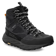Buty trekkingowe męskie - Trekkingi Jack Wolfskin Terraquest Texapore Mid M 4056381 Black - miniaturka - grafika 1