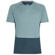 Koszulki sportowe męskie - Męska koszulka Icebreaker M Mer 125 ZoneKnit SS Crewe Rozmiar: XL / Kolor: niebieski - miniaturka - grafika 1