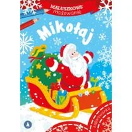 Kolorowanki, wyklejanki - Maluszkowe malowanie. Mikołaj - miniaturka - grafika 1