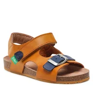 Sandały damskie - Kickers Sandały Fuxio 869513-30 S Jaune/Marine 71 - miniaturka - grafika 1