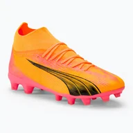 Piłka nożna - Buty piłkarskie dziecięce PUMA Ultra Pro FG/AG Jr sunset glow/puma black/sun stream WYSYŁKA W 24H 30 DNI NA ZWROT - miniaturka - grafika 1