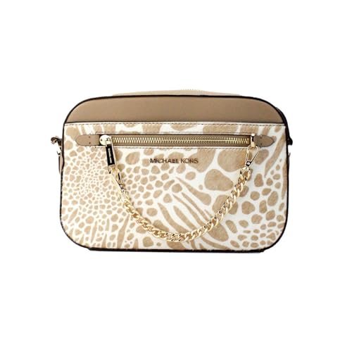 Michael Kors Damski zestaw Jet Set Item LARGE EAST WEST CHAIN crossbody (wielbłądzi), Wielbłądzi, Small