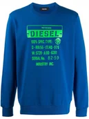 Bluzy męskie - DIESEL ORYGINALNA BLUZA MĘSKA ROZMIAR L - miniaturka - grafika 1