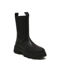 Botki damskie - Joop! Skórzane sztyblety unico camy chelsea - miniaturka - grafika 1