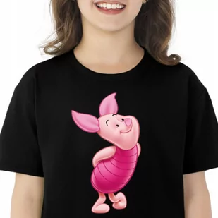 3174 KOSZULKA PROSIACZEK KUBUŚ PUCHATEK 152 CZARNA - Moda i Uroda OUTLET - miniaturka - grafika 1