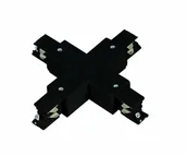 Akcesoria do oświetlenia - LP Light Prestige Łącznik X 3F czarny 554/3F BK - miniaturka - grafika 1