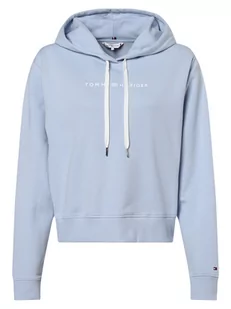 Tommy Hilfiger - Damska bluza z kapturem, niebieski - Bluzy damskie - miniaturka - grafika 1