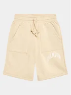 Spodenki damskie - Champion Szorty sportowe Urban 306361 Beżowy Regular Fit - miniaturka - grafika 1