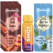 Balsamy i kremy do opalania - Supertan Dark Sauna 5x 15ml Mocny Bronzer Thermo + Gratisy - miniaturka - grafika 1