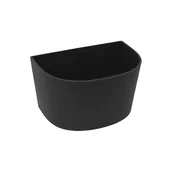 Donice - TIERRA VERDE Donica gumowa Curve 27.5x20 cm czarna Tierra Verde - miniaturka - grafika 1