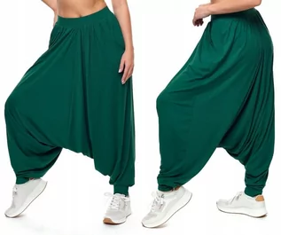 Spodnie damskie - Spodnie alladynki haremki, obniżony krok 2XL/3XL - grafika 1