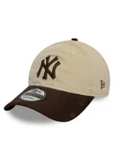 Czapki męskie - New Era Czapka z daszkiem New York Yankees Mlb Premium Cord 9Twenty 60595308 Beżowy - miniaturka - grafika 1