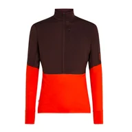 Bluzy męskie - Bluza męska Icebreaker Merino 200 RealFleece Descender LS Half Java/Fervid/Cb XL - miniaturka - grafika 1