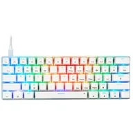 Klawiatury - MAD DOG GK850W Gateron Red Biała - miniaturka - grafika 1