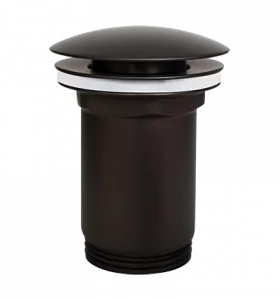 OMNIRES A706 GR Korek klik klak do umywalki bez przelewu / z przelewem grafit - Korki do umywalek - miniaturka - grafika 1