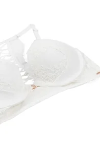 Hunkemöller Usztywniony biustonosz push-up z fiszbinami Tiah Biały - Biustonosze - miniaturka - grafika 1