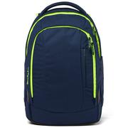 Plecaki szkolne i tornistry - Satch Sleek  Plecak szkolny 45 cm dark blue neon yellow - miniaturka - grafika 1