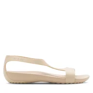 Sandały damskie - Sandały Crocs SERENA SANDAL 205469-212 Beżowy - miniaturka - grafika 1
