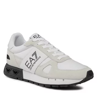 Półbuty męskie - Sneakersy EA7 Emporio Armani X8X151 XK354 S271 White+Black - grafika 1